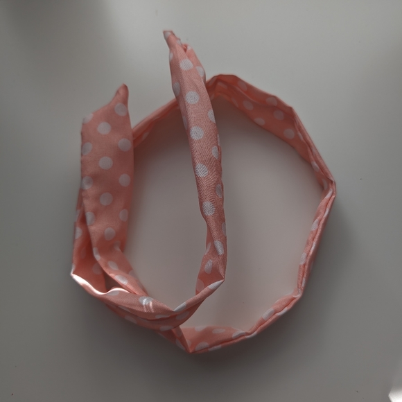 Pink sunglasses and headband polka dot barbie girly vacation adult accessory - Picture 7 of 10